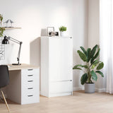 Cabinet With Drawer 55.5X34X119.5 Cm Engineered Wood