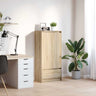 Cabinet With Drawer 55.5X34X119.5 Cm Engineered Wood