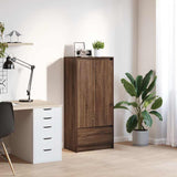 Cabinet With Drawer 55.5X34X119.5 Cm Engineered Wood