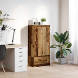 Cabinet With Drawer 55.5X34X119.5 Cm Engineered Wood