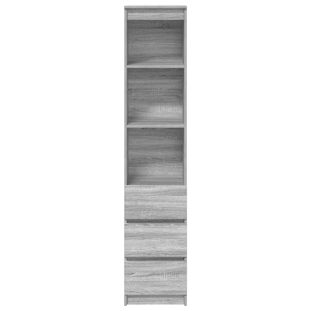 Highboard 37.5X35X180 Cm Engineered Wood