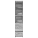 Highboard 37.5X35X180 Cm Engineered Wood