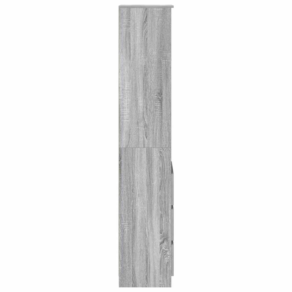 Highboard 37.5X35X180 Cm Engineered Wood