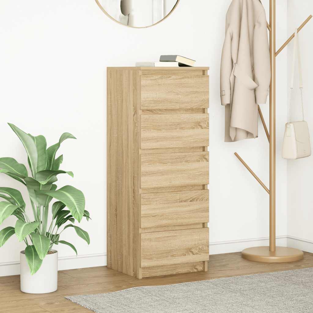 Sideboard With Drawers 37.5X35X99 Cm Engineered Wood