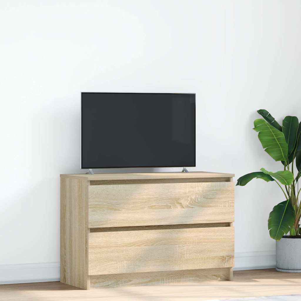 Tv Cabinet 100X35X54 Cm Engineered Wood