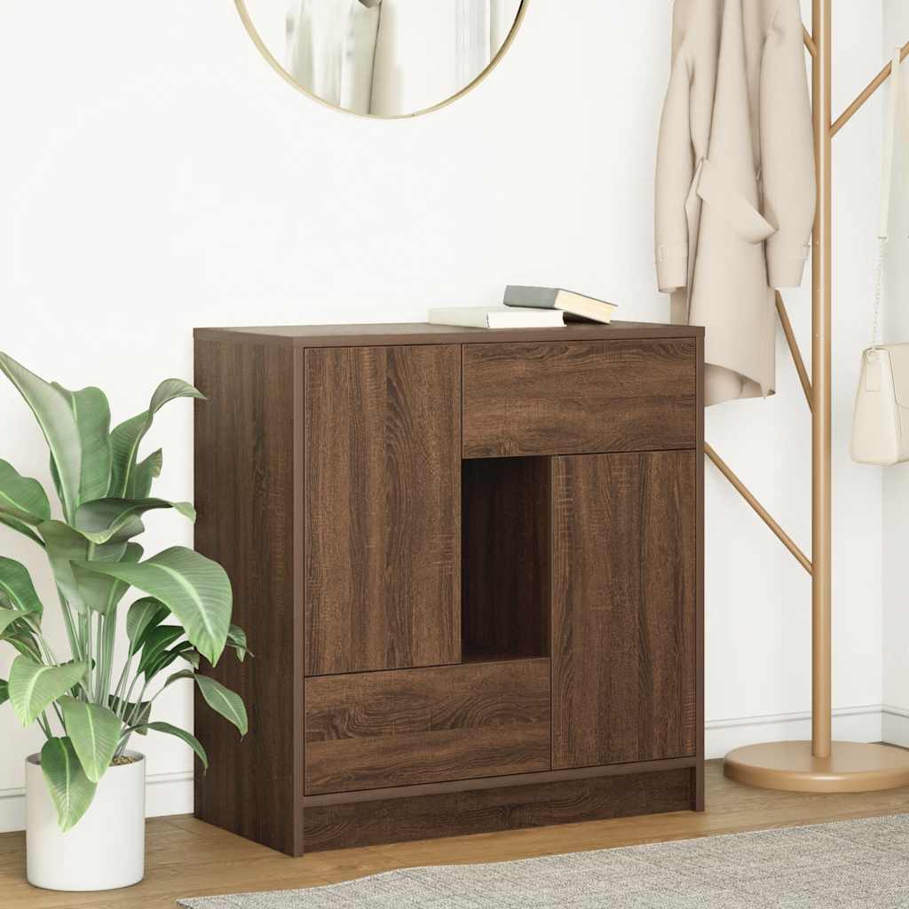 Sideboard With Drawers And Doors 70.5X34X74.5 Cm