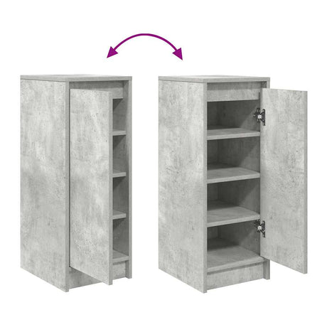 Shoe Cabinet 29.5X34X76 Cm Engineered Wood