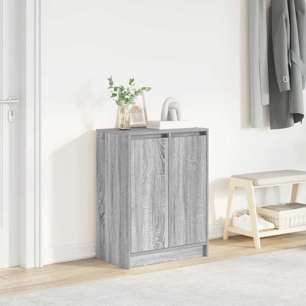 Shoe Cabinet 57X34X76 Cm Engineered Wood