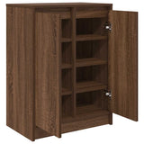 Shoe Cabinet 57X34X76 Cm Engineered Wood