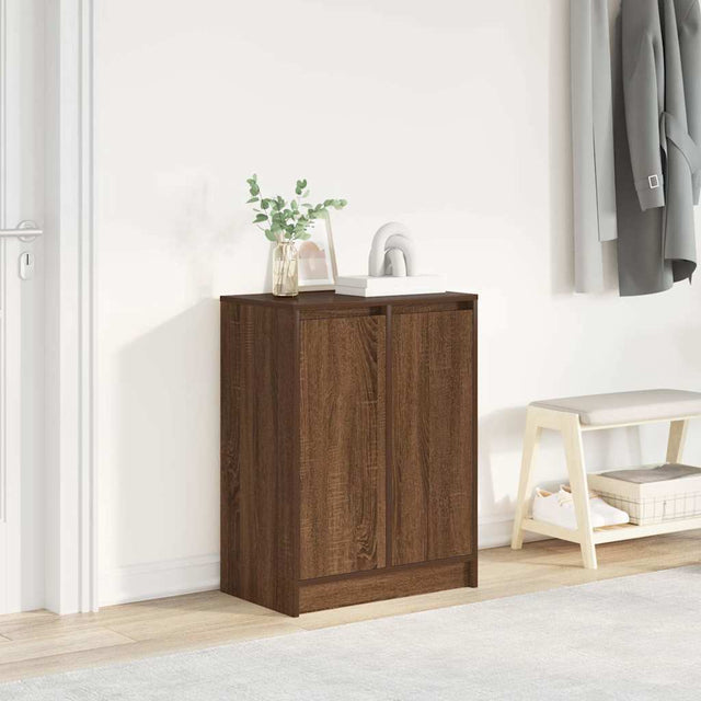 Shoe Cabinet 57X34X76 Cm Engineered Wood