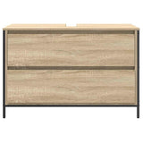 Bathroom Basin Cabinet With Drawers Sonoma Oak 90X34.5X60 Cm