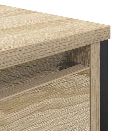 Bathroom Basin Cabinet With Drawers Sonoma Oak 90X34.5X60 Cm