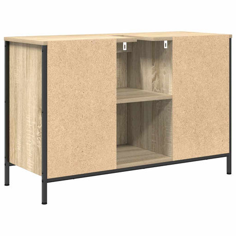 Basin Cabinet With Drawers Sonoma Oak 90X34.5X60 Cm