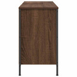 Basin Cabinet With Drawers Brown Oak 90X34.5X60 Cm