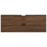 Basin Cabinet With Drawers Brown Oak 90X34.5X60 Cm