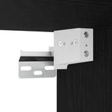 Bathroom Wall Cabinet With Mirror Black Oak 60X21X60 Cm