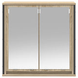 Bathroom Wall Cabinet With Mirror Sonoma Oak 60X21X60 Cm