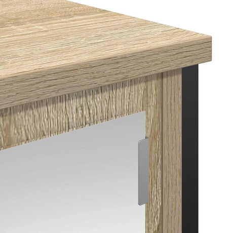 Bathroom Wall Cabinet With Mirror Sonoma Oak 60X21X60 Cm