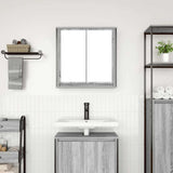 Bathroom Wall Cabinet With Mirror Grey Sonoma 60X21X60 Cm