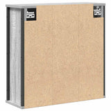 Bathroom Wall Cabinet With Mirror Grey Sonoma 60X21X60 Cm