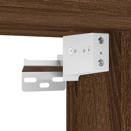 Bathroom Wall Cabinet With Mirror Brown Oak 60X21X60 Cm