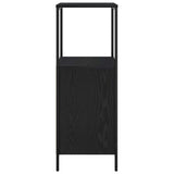 Bathroom Cabinet With Shelves Black Oak 36X35X95 Cm