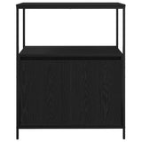 Bathroom Cabinet With Shelves Black Oak 76.5X35X95 Cm