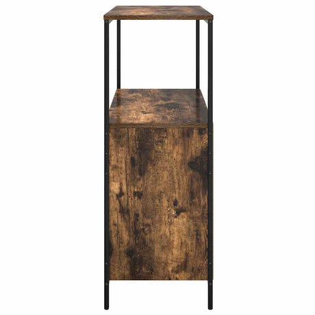 Bathroom Cabinet With Shelves Smoked Oak 76.5X35X95 Cm