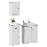 3 Piece Bathroom Furniture Set Bodo Solid Wood Pine