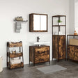2 Piece Bathroom Furniture Set Engineered Wood
