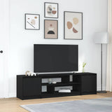Tv Cabinet With Led Lights 193.5X41X50 Cm