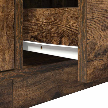 Tv Cabinet With Led Lights 193.5X41X50 Cm