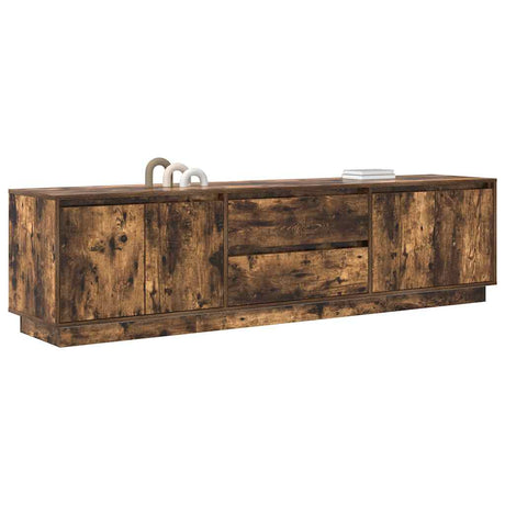 Tv Cabinet With Led Lights 193.5X41X50 Cm