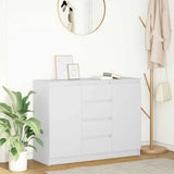 Sideboard With Drawers 100.5X35X76 Cm Engineered Wood