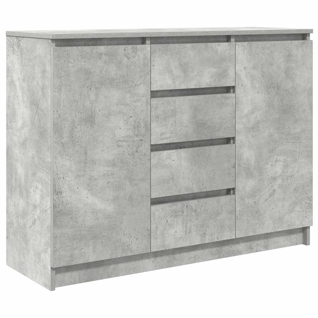 Sideboard With Drawers 100.5X35X76 Cm Engineered Wood