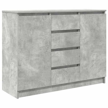 Sideboard With Drawers 100.5X35X76 Cm Engineered Wood
