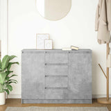 Sideboard With Drawers 100.5X35X76 Cm Engineered Wood