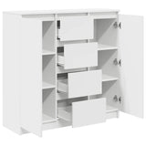 Sideboard With Drawers 100.5X35X98.5 Cm Engineered Wood
