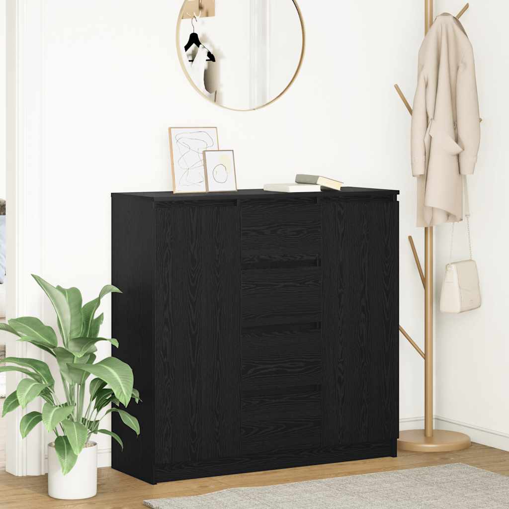 Sideboard With Drawers 100.5X35X98.5 Cm Engineered Wood
