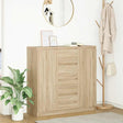 Sideboard With Drawers 100.5X35X98.5 Cm Engineered Wood