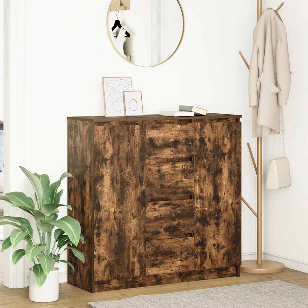Sideboard With Drawers 100.5X35X98.5 Cm Engineered Wood