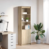 Highboard 37.5X35X180 Cm Engineered Wood
