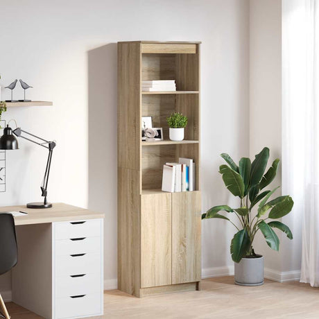 Highboard 37.5X35X180 Cm Engineered Wood