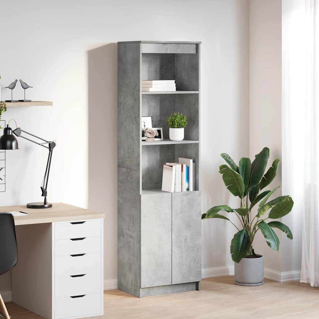 Highboard 37.5X35X180 Cm Engineered Wood