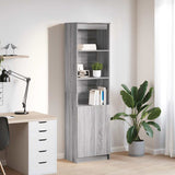 Highboard 37.5X35X180 Cm Engineered Wood
