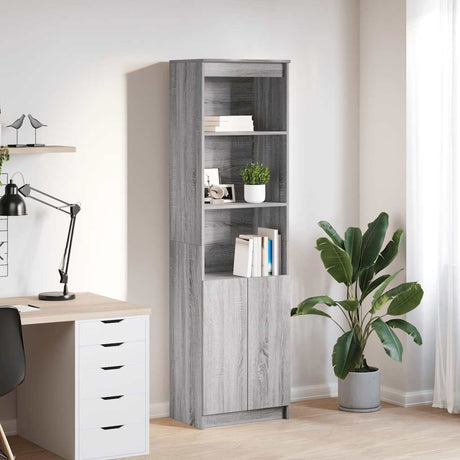 Highboard 37.5X35X180 Cm Engineered Wood