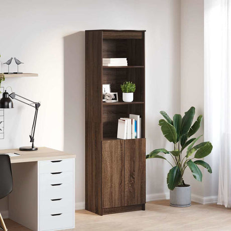 Highboard 37.5X35X180 Cm Engineered Wood