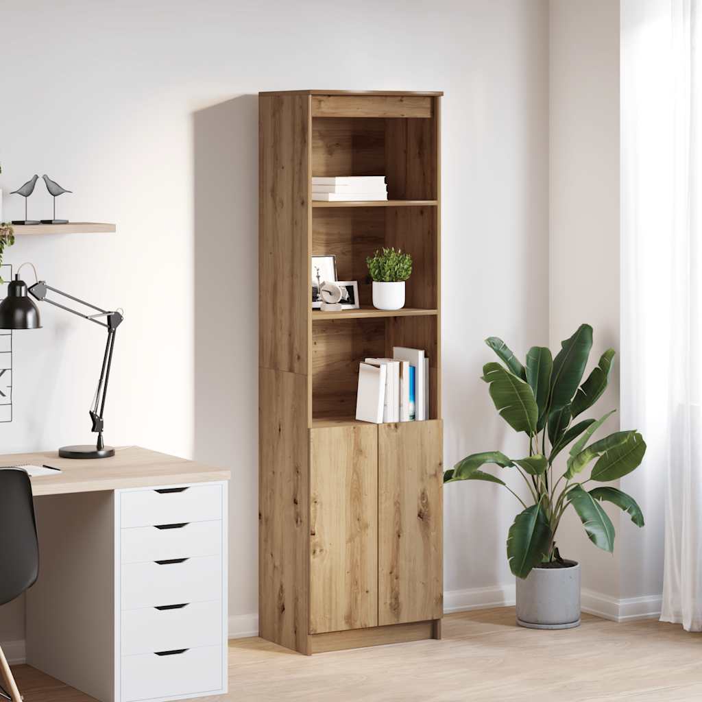 Highboard 37.5X35X180 Cm Engineered Wood