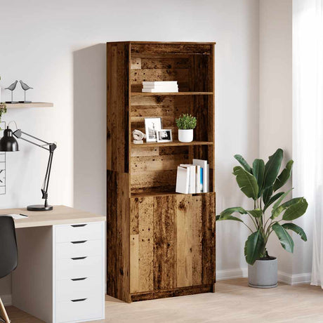 Highboard 37.5X35X180 Cm Engineered Wood