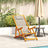 Folding Beach Chair With Armrests Acacia Wood & Textilene
